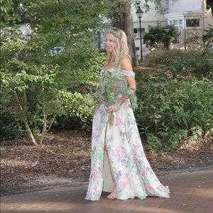 Floral bridesmaid dress